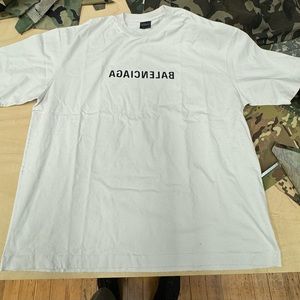 BALENCIAGA
Distressed Logo-Embroidered Cotton-Jersey T-Shirt